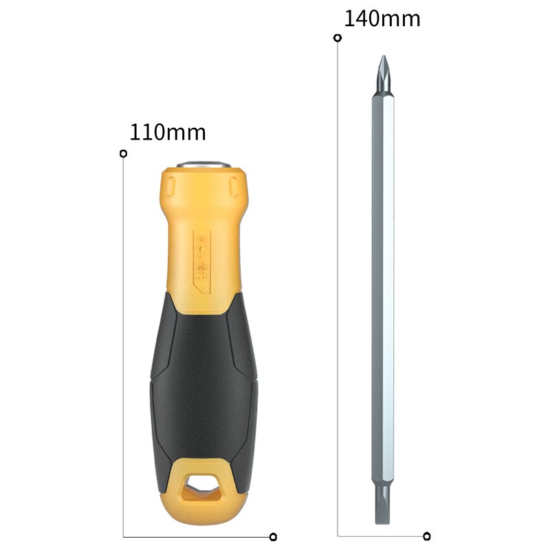 得力工具两用螺丝批 PH1x100mm 带磁性多功能改锥螺丝刀DL625100S图5