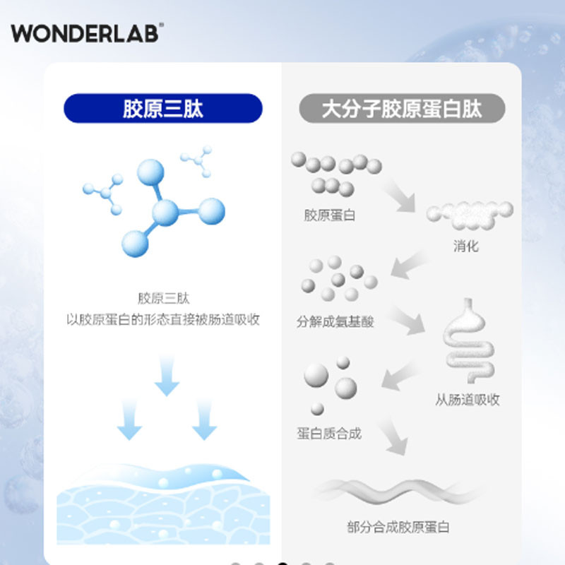 WonderLab胶原蛋白饮鱼胶原蛋白三肽全新升级荔枝覆岔子味25ml*10支图1